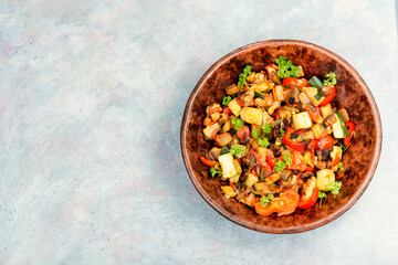 Ratatouille, vegetable dish.