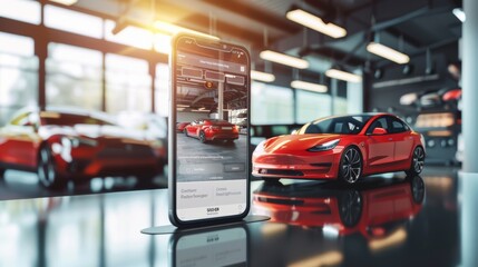 Online Car Bidding Website app interface