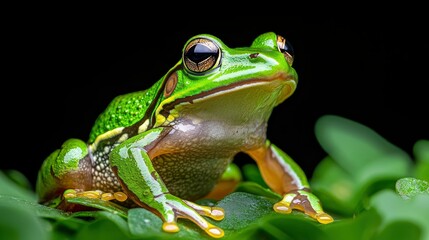 Obraz premium Northern Leopard Frog, Detailed And Vibrant