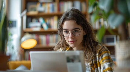 Student studying online curriculum, teacher feedback sessions, comprehensive digital education tools