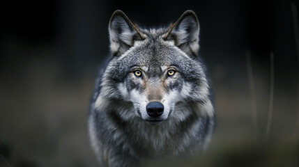 Obraz premium Wolf wallpaper. Wolf poster