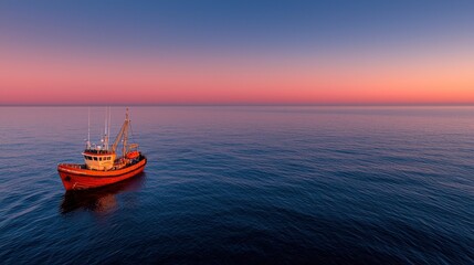 Fototapeta premium Fishing Boat, Beauty In Nature