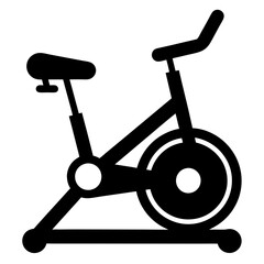 Stationary bike art vector