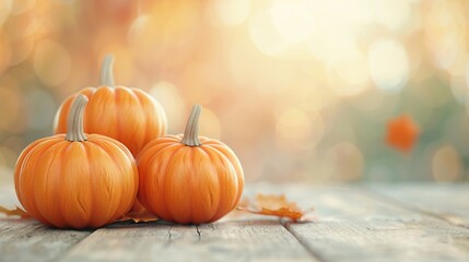 October scene with pumpkins on wood plank, autumn decoration, rustic charm, warm tones 8K , high-resolution, ultra HD,up32K HD