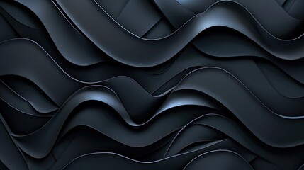 Obraz premium Abstract Dark Waves Pattern