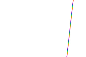  white background with creative rainbow lines. Arrange the lines in a flowing, dynamic pattern that curves and intersects, showcasing a spectrum of vibrant colors. This design adds a playful and color