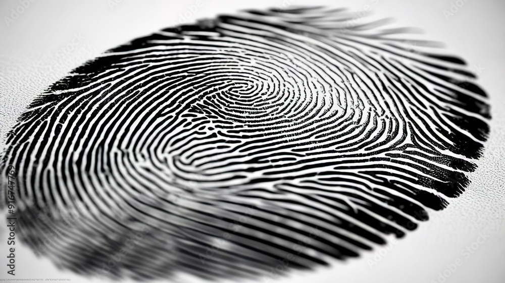 Poster macro photo fingerprint