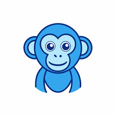 Chimpanzee art vector illustration