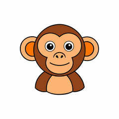 Obraz premium Chimpanzee art vector illustration