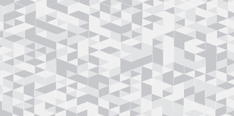 Geometric modern square vector surface square triangle creative pattern. White and gray texture art banner, web and template low polygon background.