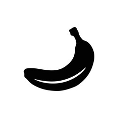 Minimalist Banana Silhouette Vector Illustration