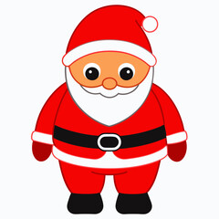 Santa Claus matching red pants featuring a red color Santa look holiday season  art vector illustration