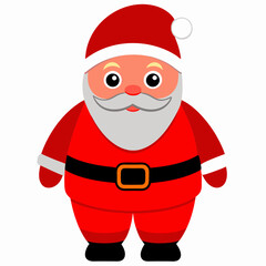 Santa Claus matching red pants featuring a red color Santa look holiday season  art vector illustration