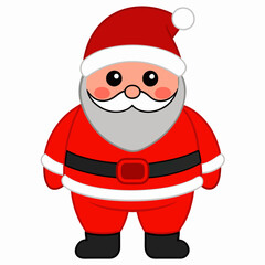 Santa Claus matching red pants featuring a red color Santa look holiday season  art vector illustration