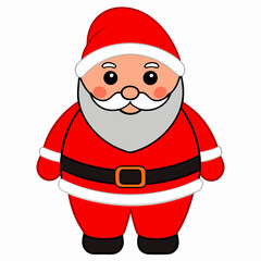 Santa Claus matching red pants featuring a red color Santa look holiday season  art vector illustration