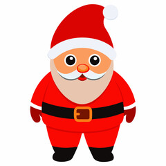 Santa Claus matching red pants featuring a red color Santa look holiday season  art vector illustration