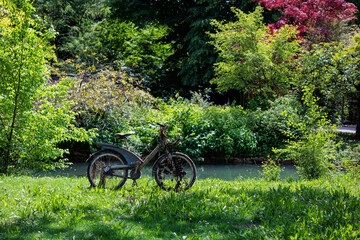 old bicycle in the park