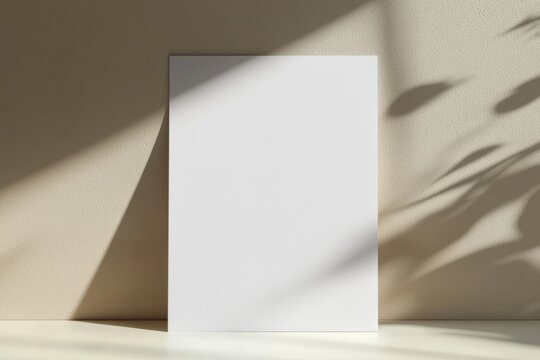 Blank paper mockup on isolated background created with generative ai