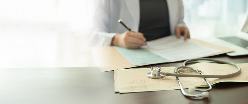 medical writer or medical communicator are writing clinical trial documents that describe research results, product use, and other medical information.
