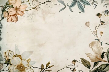 Garden concept invitation template