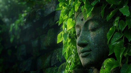 Obraz premium Balinese Stone Sculpture In Ubud, Bali, Indonesia