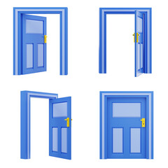 3D Door Illustration