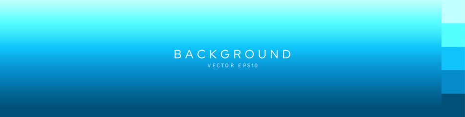Turquoise blue gradient background banner transition style with palettes vector design