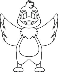 Duck Parrot Animal Vector Graphic Art Illustration