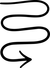 Abstract directional arrow, pointing arrow design.