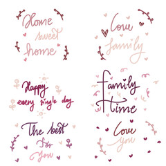 Illustration icons design art typo Christmas tree message coffee tea 