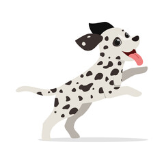 happy cute dalmatian dog with good quality and design