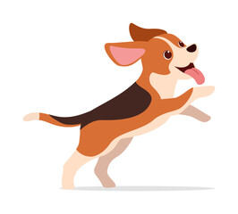 happy cute beagle dog with good quality and design