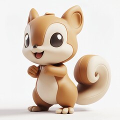 Fototapeta premium 3D icon of squirell