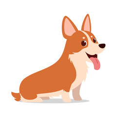 happy cute corgi dog with good quality and design