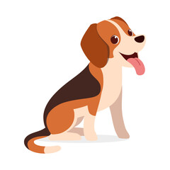 happy cute beagle dog with good quality and design