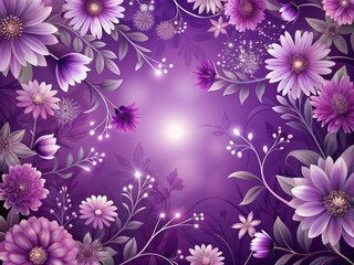 Obraz premium floral purple flower background