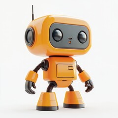 Cute Orange Robot Toy