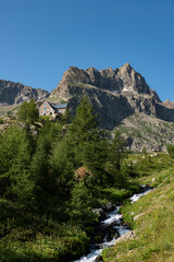 Obraz premium View of the Ischiator valley next tho the Migliorero refugee