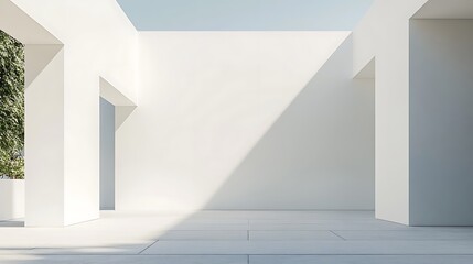 Obraz premium Minimalist Modern Architecture Interior