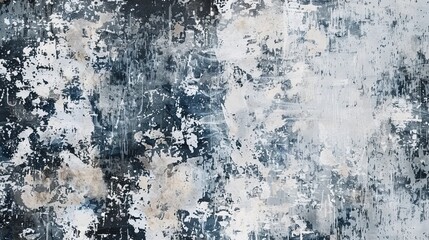 Obraz premium Abstract distressed texture with a mix of black, white, and faded blue