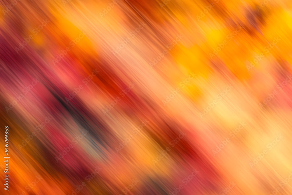 Wall mural abstract illustration blurred background with warm autumnal shades