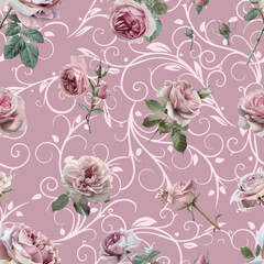 Lovely and Beautiful Spring Flowers Pattern for Fabric, Wallpaper, and More