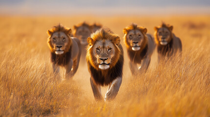 lion in the wild