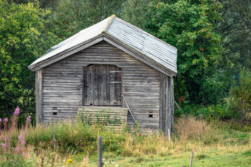 Fototapeta premium old wooden house, åre,sverige,sweden,norrland,,mats