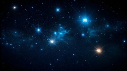 Wallpaper with bright stars in dark sky