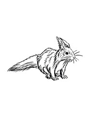 animal, vector, rabbit, illustration, cartoon, tattoo, mammal, bunny, animals, symbol, black, cute, silhouette, design, hare, horse, drawing, pet, cat, nature, wild, art, tribal, dog, squirrel