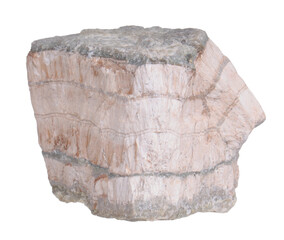 Fibrous aggregate of dalnegorskite from Bor Pit, Dalnegorsk, Russia. Collection mineral isolated on white background