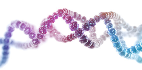 DNA sequence. Molecules structure DNA code isolated on white background