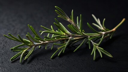 Obraz premium Rosemary on wooden table