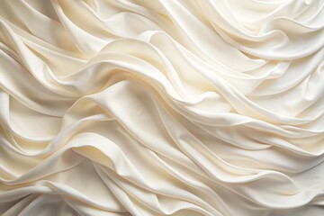 Obraz premium Softly blurred, creamy white wall surface with subtle texture, gentle folds, and minimal shadow, perfect for background usage.
